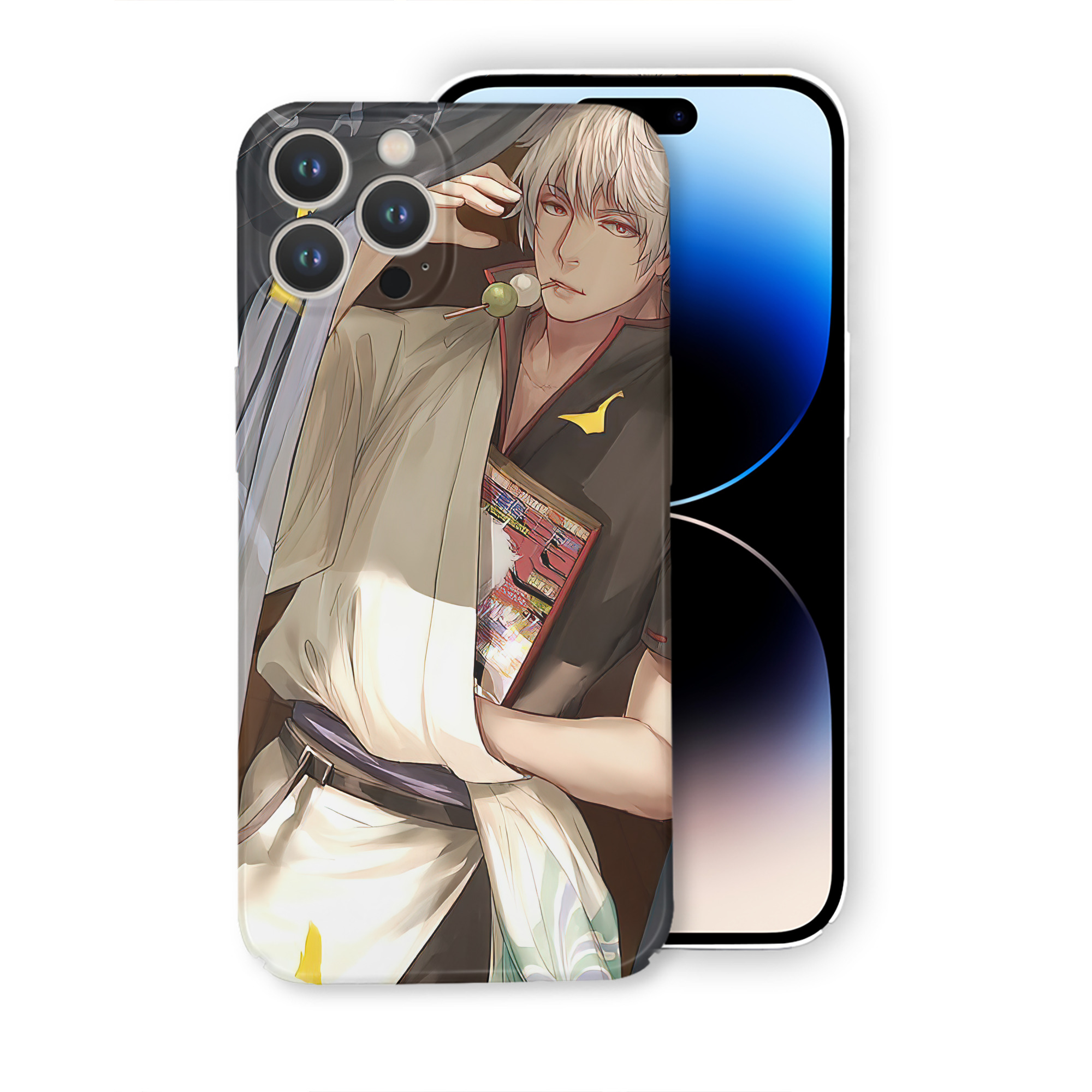 （画像用） ぎんたま 坂田銀時（さかたぎんとき） 神楽 志村新八（しむら しんぱち） GINTAMA Sakata Gintoki Kagura Shimura Shinpachi 【iPhone 14シリーズ対応】ハードケース